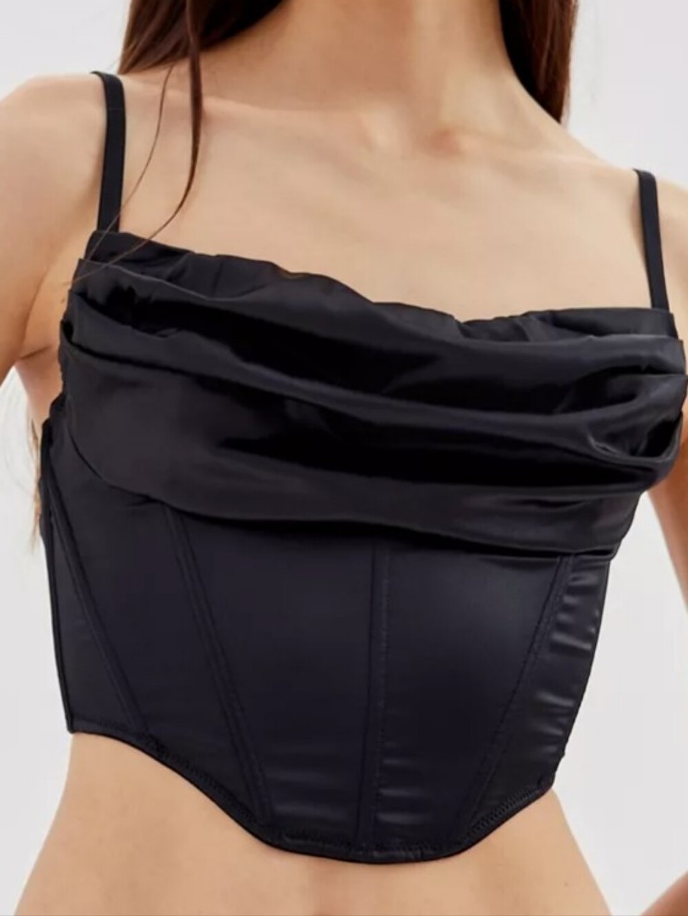 Urban Outfitters Black Mesh Overlay Tank